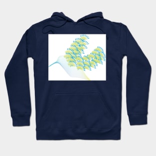 blue bird with beatiful wings Hoodie